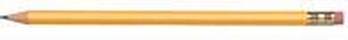 Bruynzeel potlood - Burotek 1705K - HB met gummitip 12st