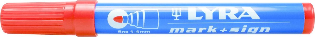 Lyra 4020017 Mark + Sign Merkstift - Permanent - Rood