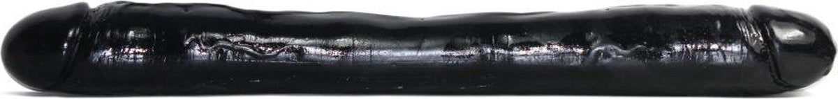 XXLTOYS - Giga Threat - Double Dildo - Inbrenglengte 58 X 6.5 cm - Black - Uniek Design Realistische Dildo – Stevige Dildo – voor Diehards only - Made in Europe