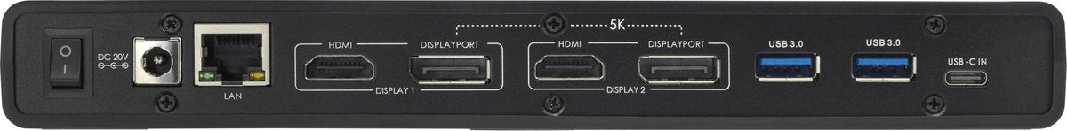 Renkforce Dual 4K USB-C Dock USB-C laptopdockingstation Universeel (HDMI-bus