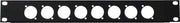OMNITRONIC Front Panel Z-19 8x XLR (D-type) 1U