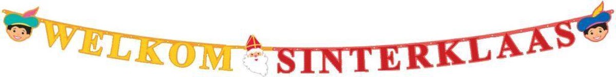 Sint en Piet Letterbanner