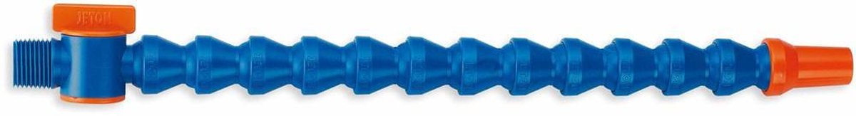 Huvema - 1/2'' PT (Aziatisch) Koelslang 36cm (verstelbaar) met kraan (m) - H64720