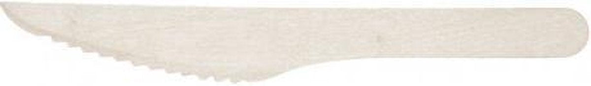 Cosy&Trendy Mes - Hout - 16cm - 20 Stuks - Wegwerp