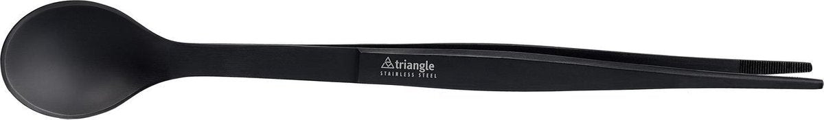 Triangle FinalTouch Pinspoon pincet met lepel zwart op ZB kaart