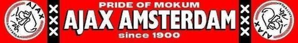 Sjaal ajax rood mokum logo
