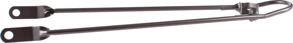 Spatbordstang 28 inch grijs met bumper - GRIJS