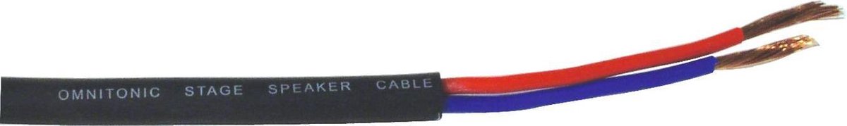 OMNITRONIC speakerkabel 2x2.5 100m bk durable