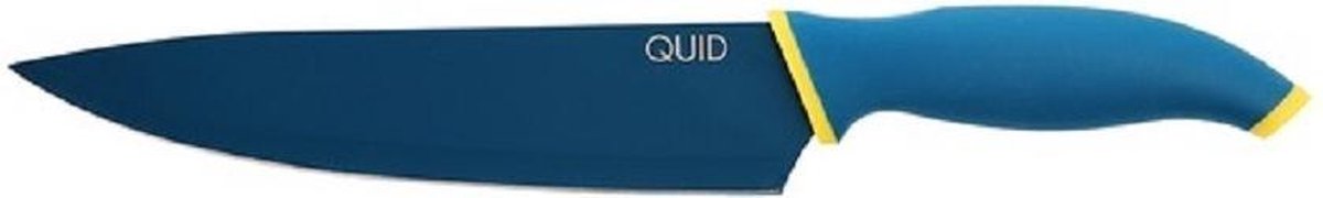 Quid Astral koksmes 20 cm RVS blauw/geel