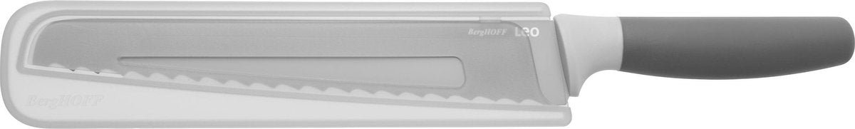 BergHOFF Leo Broodmes 23 cm met beschermhoes - Grijs