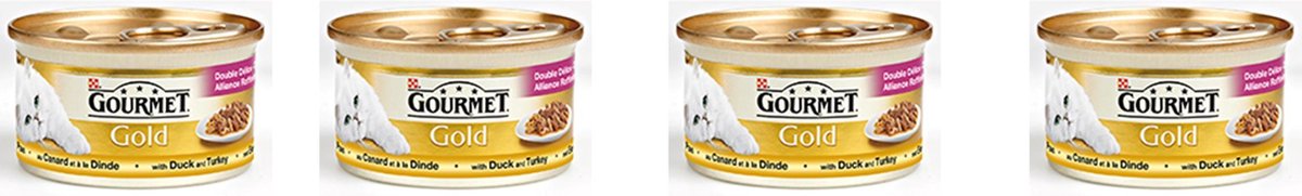 Gourmet Gold 85G Luxe Mix Eend En Kalkoen 12 blikjes!!