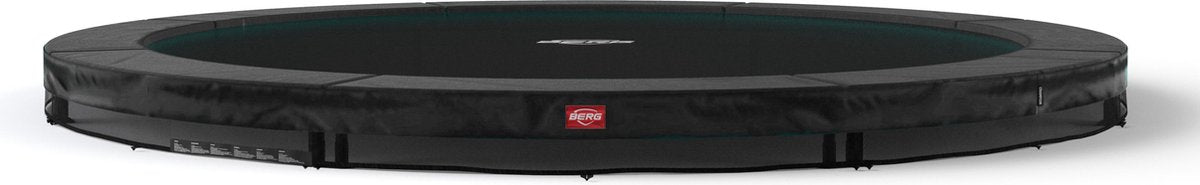 BERG Trampoline Champion Inground 430 - Black Limited Edition - zwart - met Airflow en TwinSpring