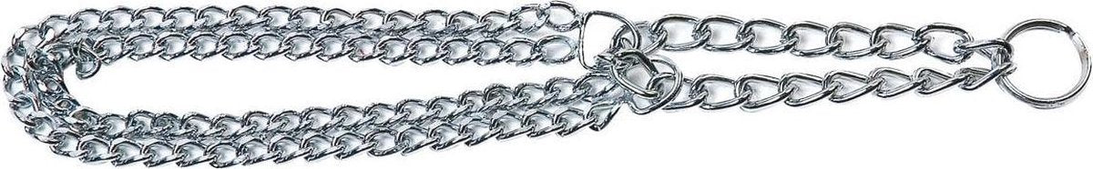 Sliphalsband 2 Rijen - Zilver - 45 cm