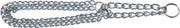 Sliphalsband 2 Rijen - Zilver - 45 cm