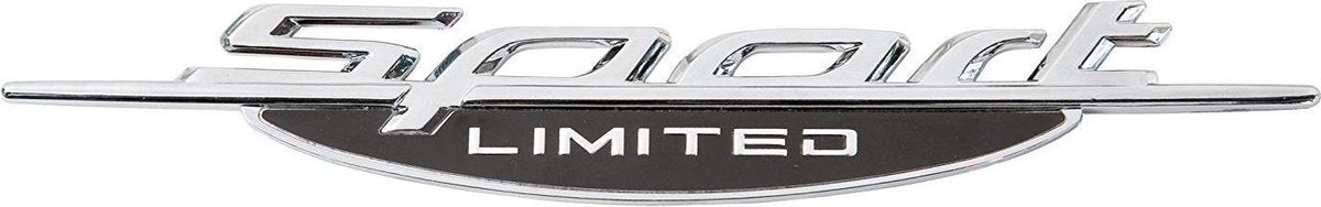 Race Sport Embleem Sport Limited Chroom 28 X 195 Mm Per Stuk