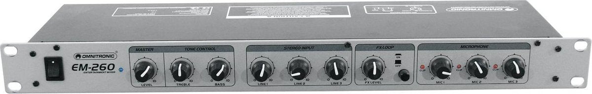 OMNITRONIC EM-260 Entertainment Mixer