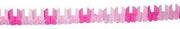 slinger met baby wiegjes roze - 3 m lang / 16 cm hoog - Babyshower