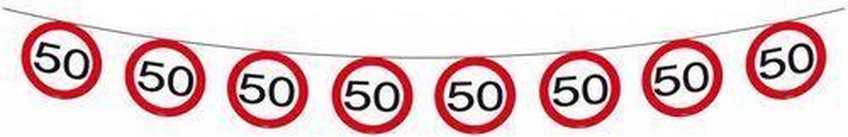 Slingers 50 Jaar Verkeersbord 12 meter