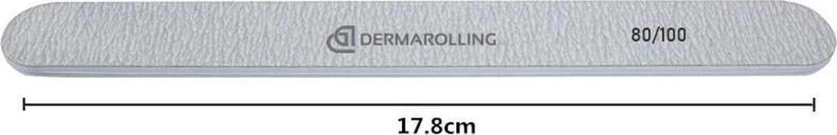 Dermarolling Professionele Nagelvijl Zebra Grit 80/100