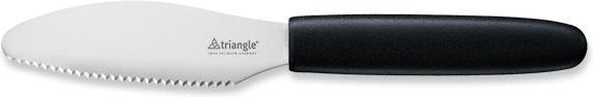 Triangle Professional Ontbijtmesje - Rvs - 10 cm - zwart