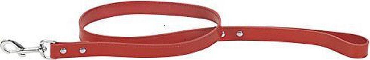 CHAPUIS SELLERIE SLA038 Hunde- und Katzenleine - Leder-Imitat rot - Breite 12 mm - Länge 1 m - Größe XS
