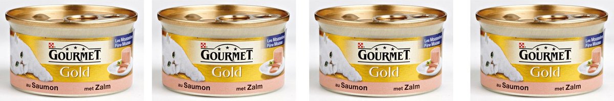 Gourmet Gold 85G Fijne Mousse Zalm PER 4 BLIKJES