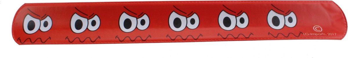 Lg-imports Klaparmband Emoji Rood 22 Cm