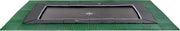 EXIT Dynamic groundlevel trampoline 244x427cm met Freezone veiligheidstegels - zwart