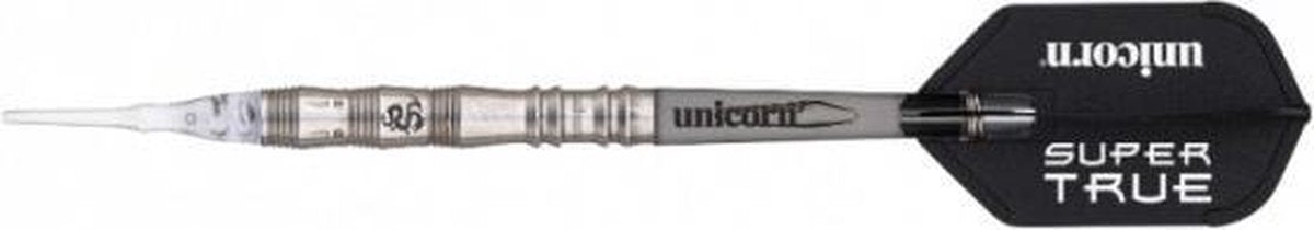 Unicorn Dartpijlen Super True Black Softtip 90% Gewicht 18