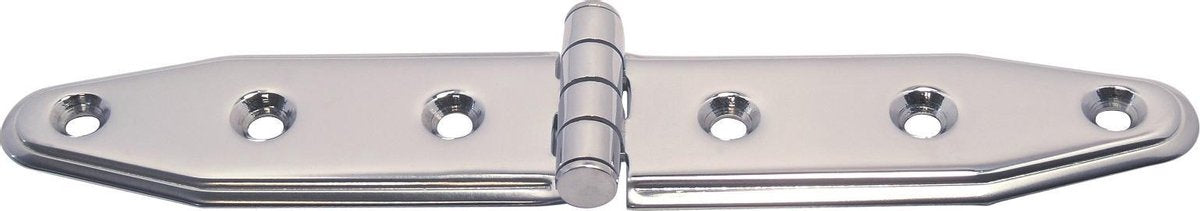 Staartscharnier - 160x28x4 - Rvs 304 - Knoop boven