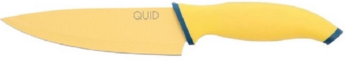 Quid Astral koksmes 15 cm RVS geel/blauw