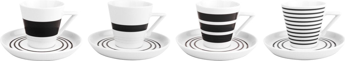 Salt&Pepper Stripes Kop en Schotel - 0