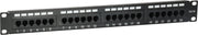 Equip Patchpanel 24x RJ45 Cat5e 19" 1HE zwart