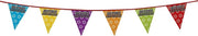 12 stuks: Holografische Vlaggenlijn - Joyeux Anniversaire - 8m