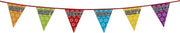 12 stuks: Holografische Vlaggenlijn - Party - 8m