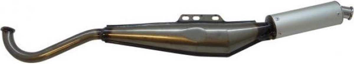 Uitlaat Puch Maxi bullet vernis/ aluminium einddemper