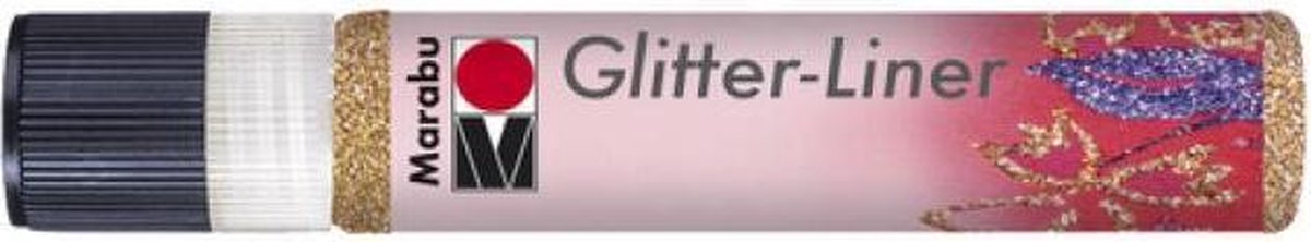 Glitter liner 25 ML - Rood goud