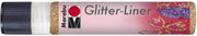 Glitter liner 25 ML - Rood goud