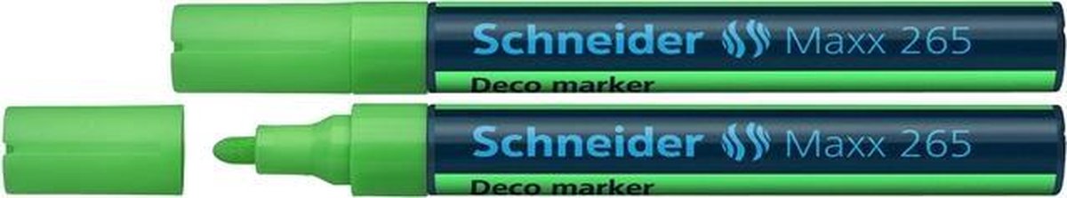 krijtmarker Schneider Maxx 265 groen. Set á 2x S-126511-2