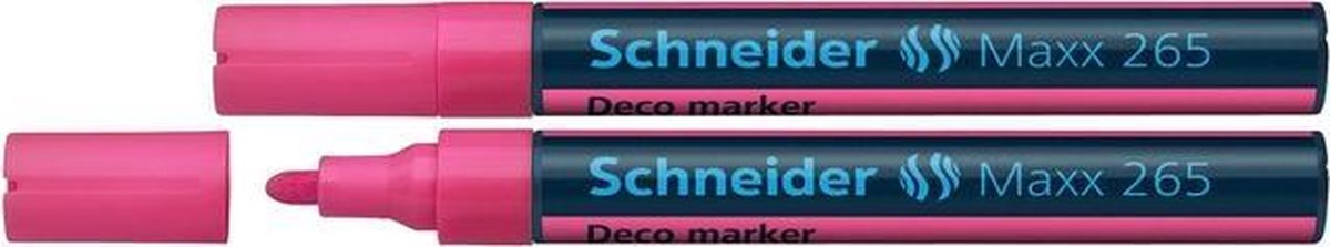 krijtmarker Schneider Maxx 265 roze. Set á 2x S-126509-2