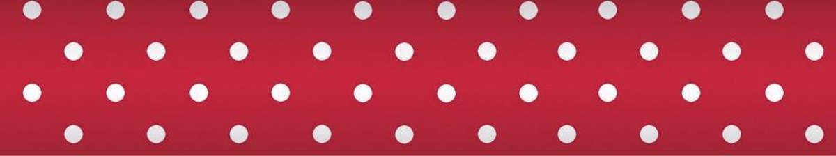 Tafelpapier op rol Damast 118 cm x 10 mtr. Stip rood