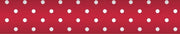 Tafelpapier op rol Damast 118 cm x 10 mtr. Stip rood