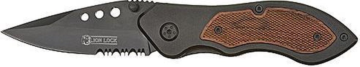 Homeij LionLock Zakmes - RVS / Aluminium
