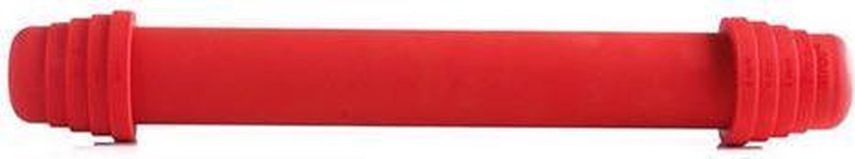 Mastrad Deegroller - Verstelbaar - 41 cm - Inclusief 4 ringen - Rood