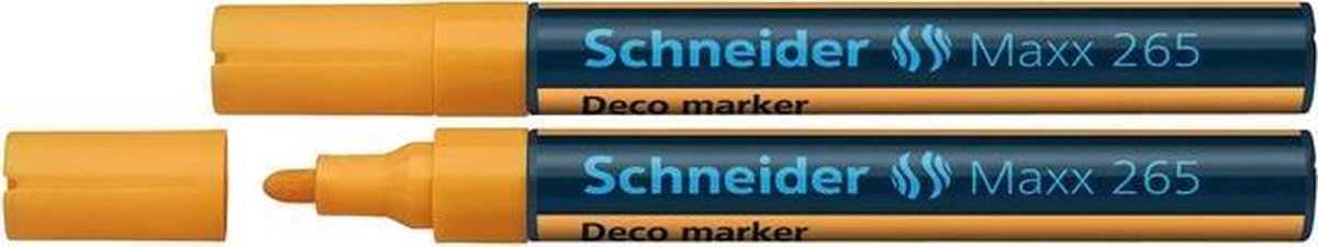krijtmarker Schneider Maxx 265 oranje. Set á 2x S-126506-2