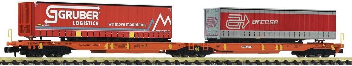 Fleischmann 825016 T2000 Gruber Logistics + Arcese Zakken scharnier wagen