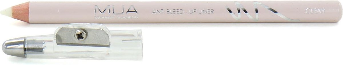 MUA Anti Bleed Lipliner - Clear (met puntenslijper)