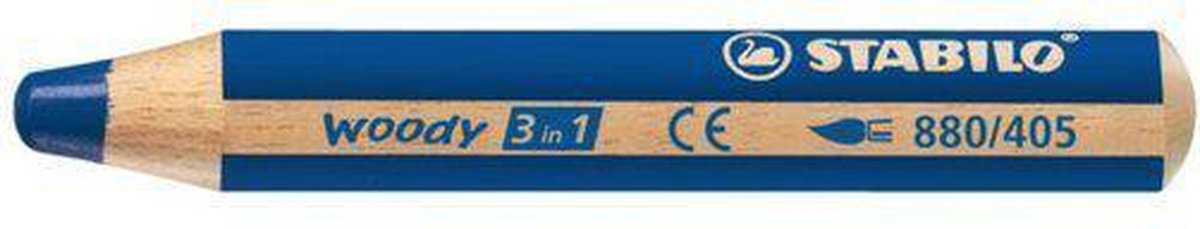 Kleurpotloden STABILO Woody Blauw