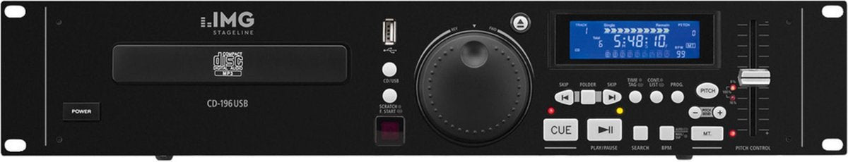 IMG Stage Line CD-196USB Persoonlijke cd-speler Zwart