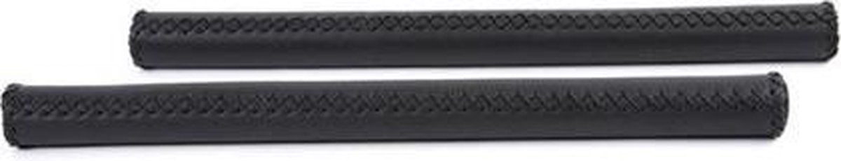 Handvatset stuurgreep Velo leder 40 cm - zwart